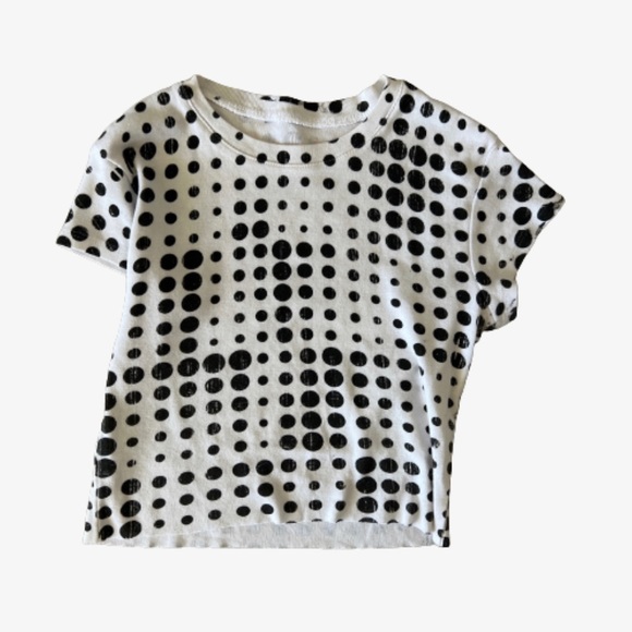 funky polka dot cropped tee - Picture 5 of 5